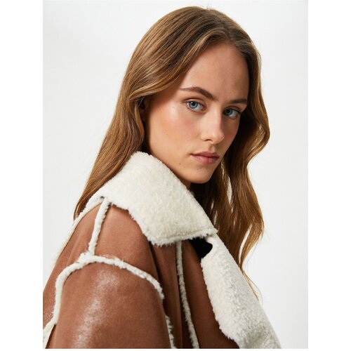 Melis Agazat X - Faux Leather Faux F&amp;uuml;r Coat Slike