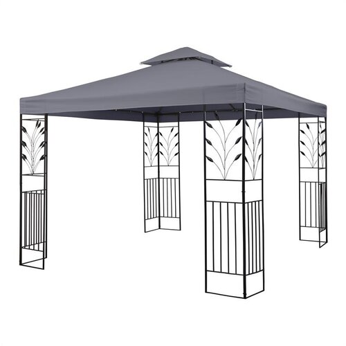Blumfeldt ODEON GREY, TEMNO SIVA BARVA, VRTNI PAVILJON, ALTANA, JEKLO, POLIESTER, 3 X 3 M Cene