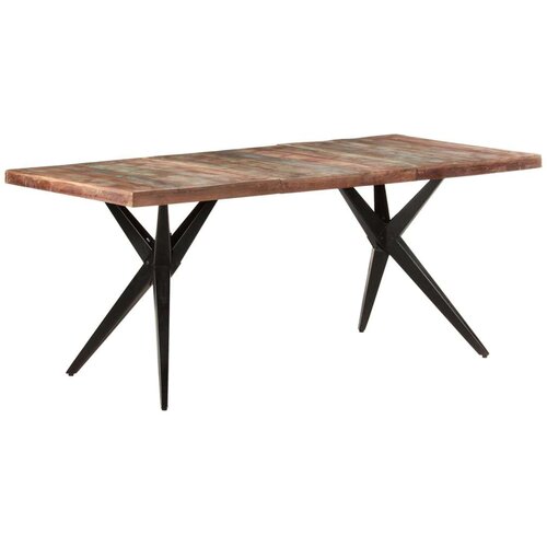  Blagovaonski stol 180 x 90 x 76 cm masivno obnovljeno drvo Cijene