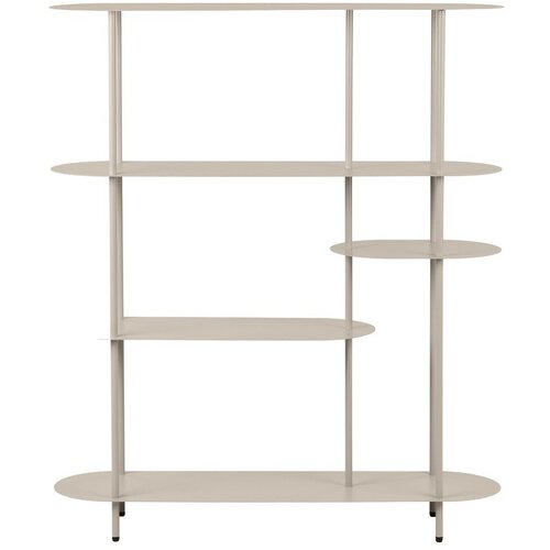 House Nordic Bež metalni regal 118x139x31 cm Rieti &amp;ndash; Slike