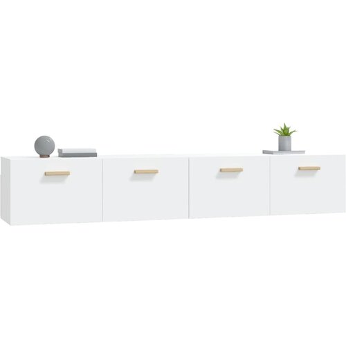  Zidni ormarići 2 kom bijeli 100x36,5x35 cm konstruirano drvo Slike