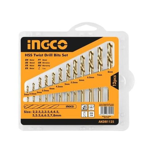  SET BORERA HSS 12/1 AKDB1125 INGCO 000082510 Cene