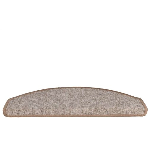  Prostirke za stepenice 30 kom 65x24x4 cm svijetlosmeđe poluokrugle velike Slike