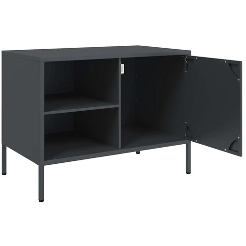 vidaXL TV ormarić antracit 68 x 39 x 50,5 cm čelični Cene