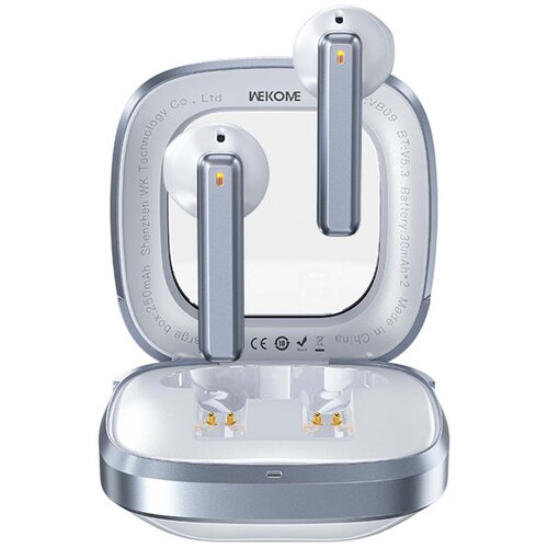 Oem Wekome, Brezžične slu&scaron;alke TWS Bluetooth 5.3 s polnilno &scaron;katlico, avtonomija 5H, Bela, (5000228752) Cene