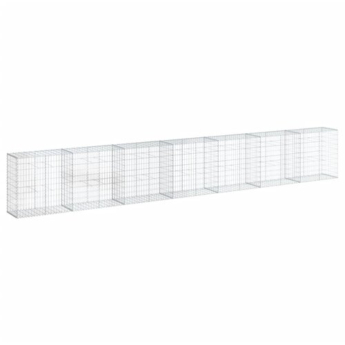  Gabionska ko&amp;scaron;ara s poklopcem 700x50x100 cm pocinčano željezo Slike
