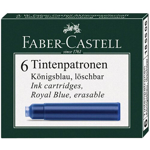 Faber-Castell Črnilni vložek Faber-Castell, moder, 6 kosov Cene