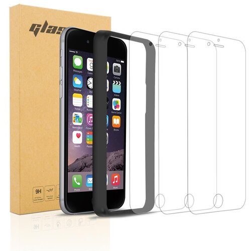 Cadorabo 3x Oklepni film združljiv z Apple iPhone 6 / 6S v transparentna - 3-pack Kaljeno steklo za za&amp;scaron;čito zaslona s pripomočkom za namestitev, (20548594) Slike