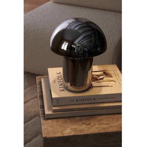 Ellos Home Metalna LED stolna lampa s mogućnosti zatamnjivanja u sjajno srebrnoj boji (visina 17 cm) Ted &amp;ndash; Slike
