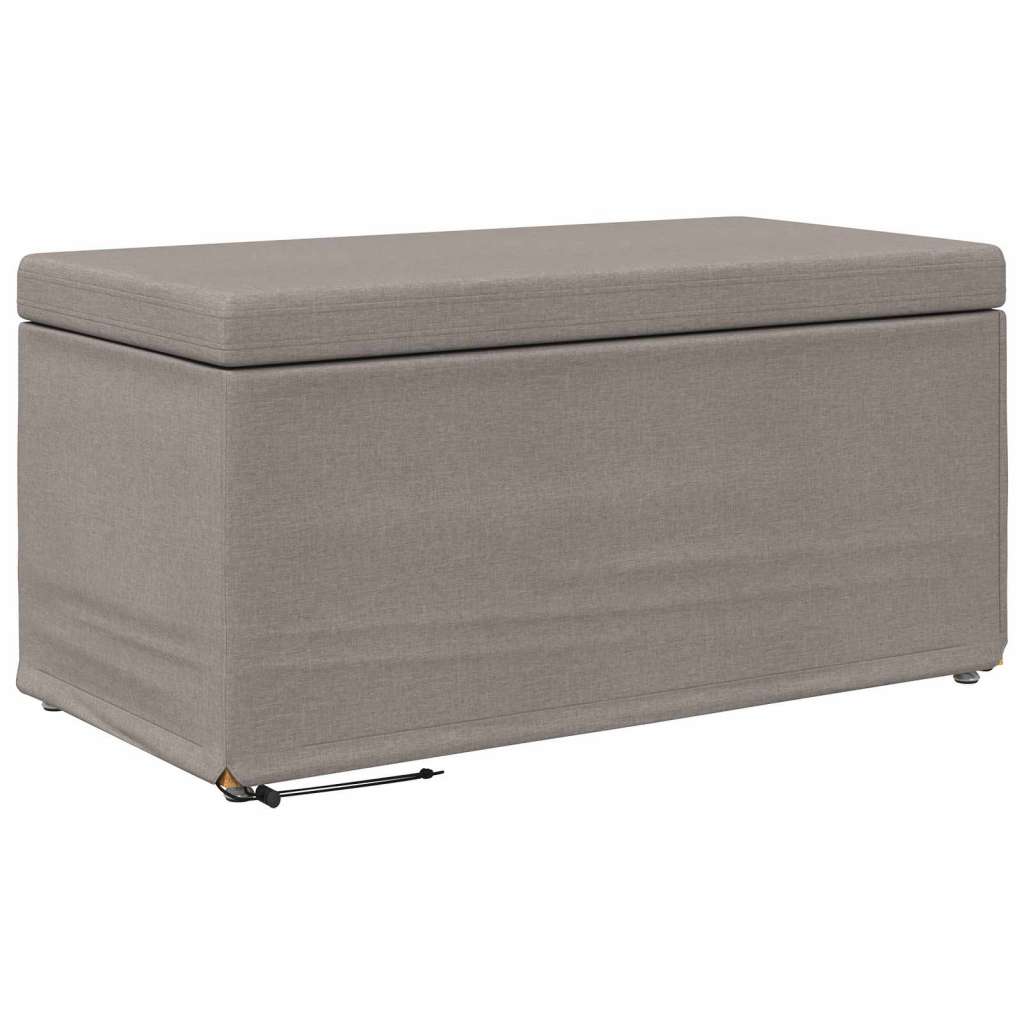  Stolica Sivo-smeđa 81 x 41 x 40 cm Tkanina i konstruirano drvo - Sivo-smeđa 80 cm tkanina Slike