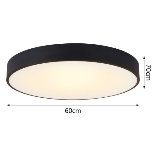  Immax NEO 07202L-LED Prigu&amp;scaron;iva plafonska svetiljka RONDATE 53W/230V crna Tuya+DO Slike