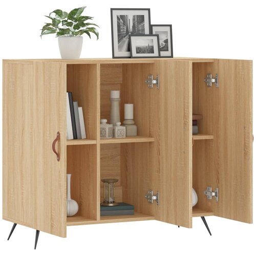  Komoda boja hrasta sonome 90x34x80 cm od konstruiranog drva Slike