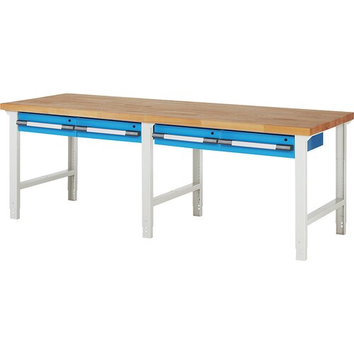 eurokraft pro delovna miza, modularni sistem serije 7, 4 viseči predali, šxg 2500 x 900 mm Cene