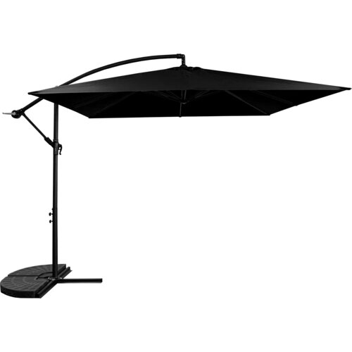  Vrtni suncobran 250 cm AGA MR2048-BLACK - crna Slike