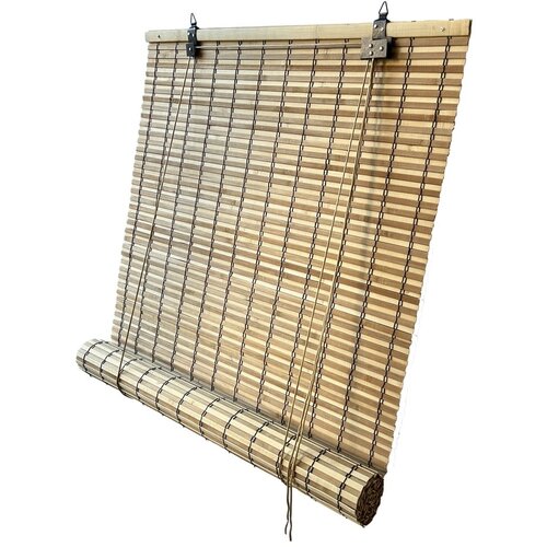 Gardinia bambusov rolo v naravni barvi 120x160 cm java Slike