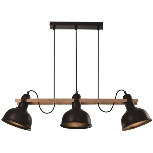 Candellux Lighting Crna viseća lampa s metalnim sjenilom 18x78 cm Reno -