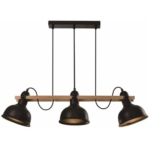 Candellux Lighting Crna viseća lampa s metalnim sjenilom 18x78 cm Reno -