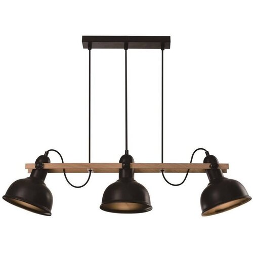 Candellux Lighting Črna viseča svetilka s kovinskim senčnikom 18x78 cm Reno - Candellux Lighting Slike