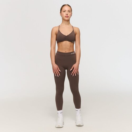 GymBeam Fierce Sports Bra Cappuccino XS Slike