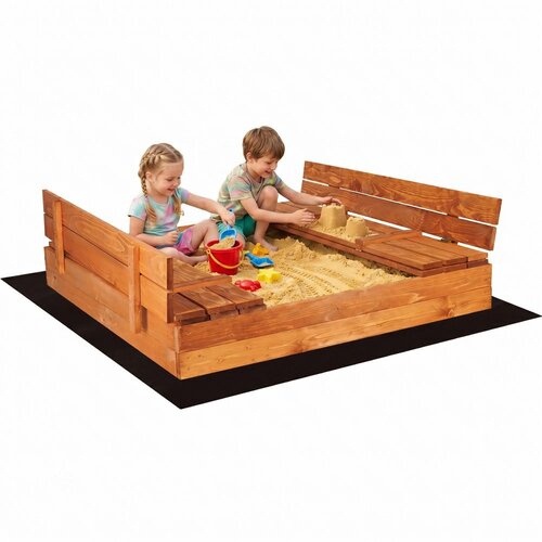  SB-150ZZ drveni pje&amp;scaron;čanik 150 x 150 cm impregniran Slike