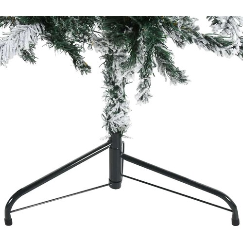 Tanka umjetna polovica božićnog drvca sa snijegom 210 cm Slike