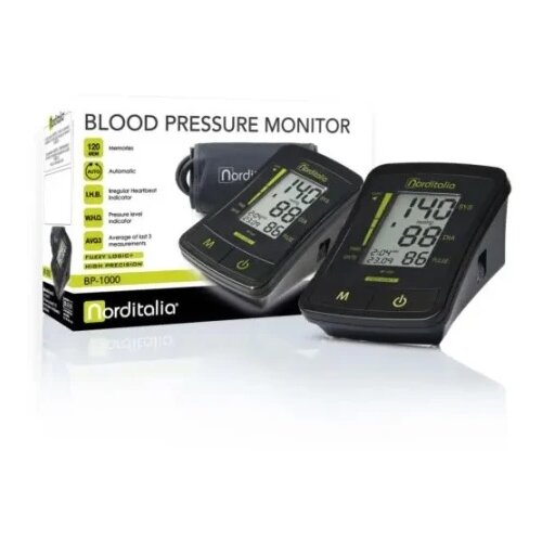 NORDITALIA BP-1000 za nadlakticu,120 memorija, prikaz aritmije, prosek 3 poslednja merenja ( BP1000 ) Slike