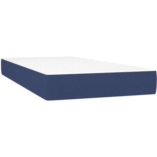 VidaXL Vzmetnica z žepkasto vzmetjo modra 100x200x20 cm blago, (20650144) Slike