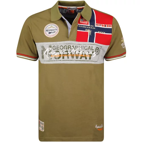 Geographical Norway Polo majice kratki rokavi SX1132HGN-Kaki Zelena