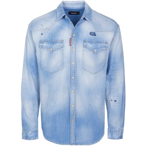 Dsquared Srajce z dolgimi rokavi - Modra Slike