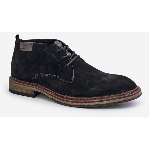 Big Star Suede Men’s Lace-Up Boots Black Big Star Cene