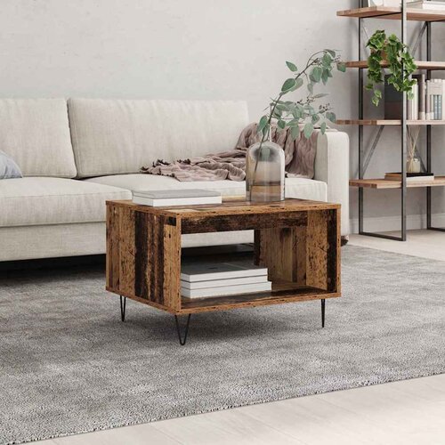  Kava Stol Staro drvo 60 x 50 x 40 cm Konstruirano drvo Slike
