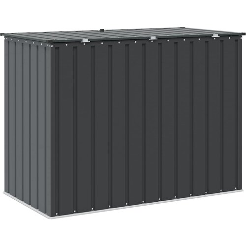  Kutija za spremanje u vrtu Crna 151,5 x 82 x 110,5 cm Čelik Slike