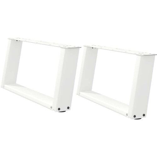  Noge za stolić U-oblika 2 kom bijele 70x(30-31) cm čelik Slike