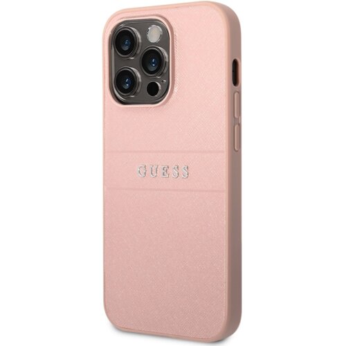 Guess GUHCP14SPSASBPI usnjen ovitek za iphone 14 6.1 - roza Slike