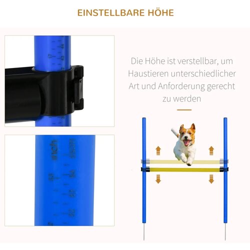  4-dijelni set agility opreme s tunelom preponama 8 slalomskih &amp;scaron;tapova i torbom Slike