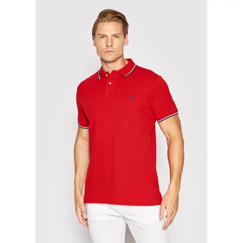 Polo Ralph Lauren Polo majica 710842621004 Rdeča Custom Slim Fit