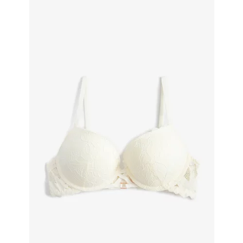 Koton Supported Bra With Lace Extra Filled Underwire