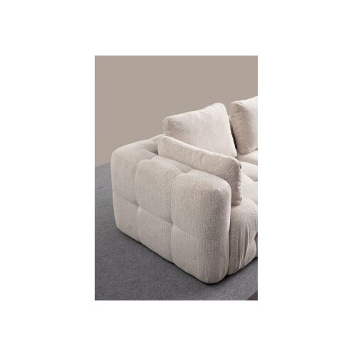 Atelier Del Sofa amaris 3 seater with pouffe beige ugaona sofa Slike