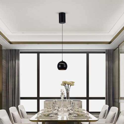  LED Luster na sajli LED/8,5W/230V 3000K crna Slike