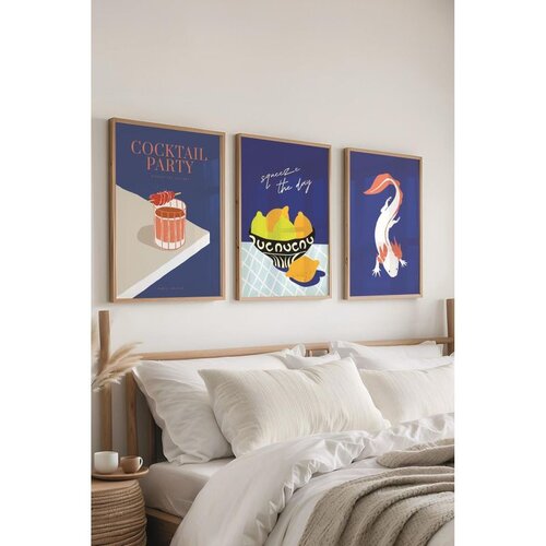 WALLXPERT Č-300415 - 3040 multicolor dekorativni set slika (3 komada) Cene