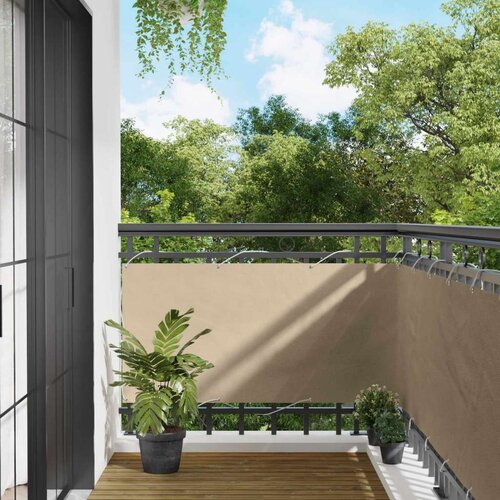  Balcony ekran Bež 75 x 200 cm PU prekriveni oksford alu - Bež 75 x 200 cm Cijene