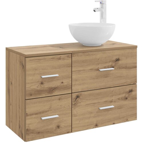 vidaXL Komplet pohištva za kopalnico 2 pcs Artisan hrast, (5000244992) Cene