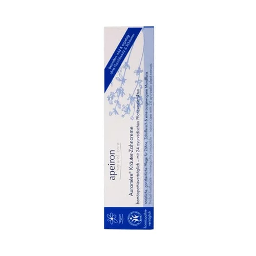 Apeiron Auromère zeliščna pasta za zobe primerna med homeopatskim zdravljenjem
