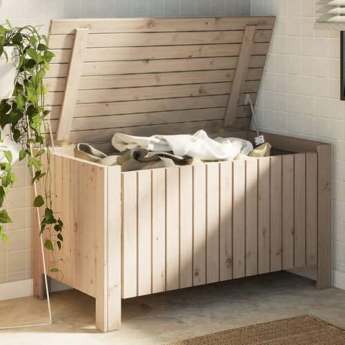  The Living Store &amp;Scaron;katla za shranjevanje s pokrovom RANA 100x49x54cm borovina - &amp;Scaron;katla Za Shranjevanje, (21485889) Slike
