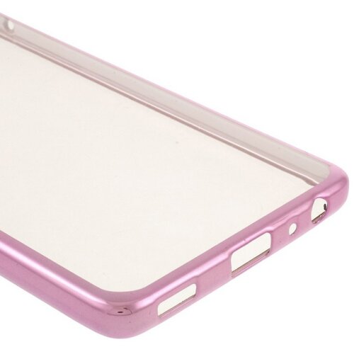  Silikonski ovitek z okvirjem za Huawei P9 - pink Slike