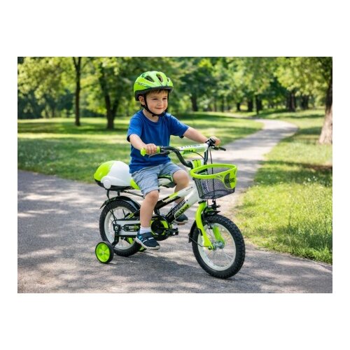  Dečija bicikla 12" Fitness Crno-Zeleni ( SM-12016 ) Cene
