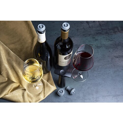VACUVIN Wine Saver, Black - 1 črpalka in 1 zamašek za vino Cene