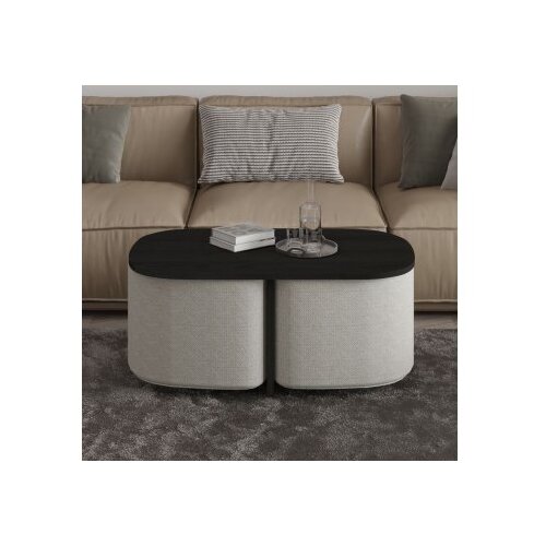 Hanah home Sto za dnevnu sobu Twin Black Slike