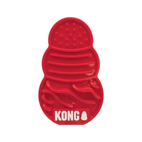Kong lizalna podloga za pribolj&amp;scaron;ke licks s, rdeča - 12,1 x 7,3 cm Slike