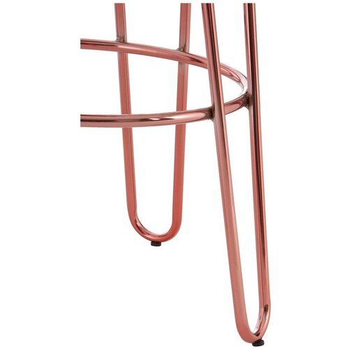 Premier Housewares Barska stolica od čvrstog brijesta u prirodnoj boji/ružičasto zlatna (visine sjedala 75 cm) District &amp;ndash; Slike